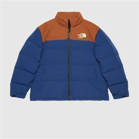 north face gucci jas blauw bruin|gucci north face collection.